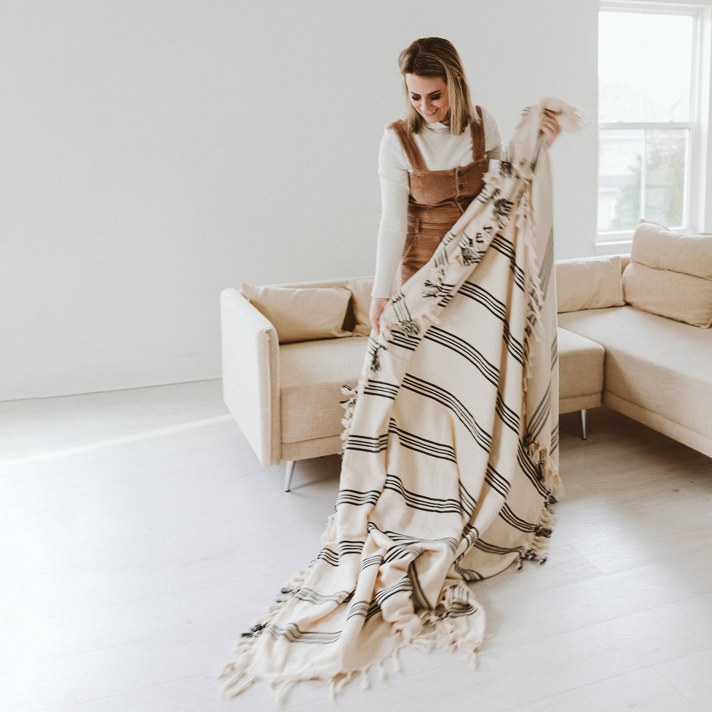 Henley Turkish Cotton Throw Blanket - Home Decor & Gifts