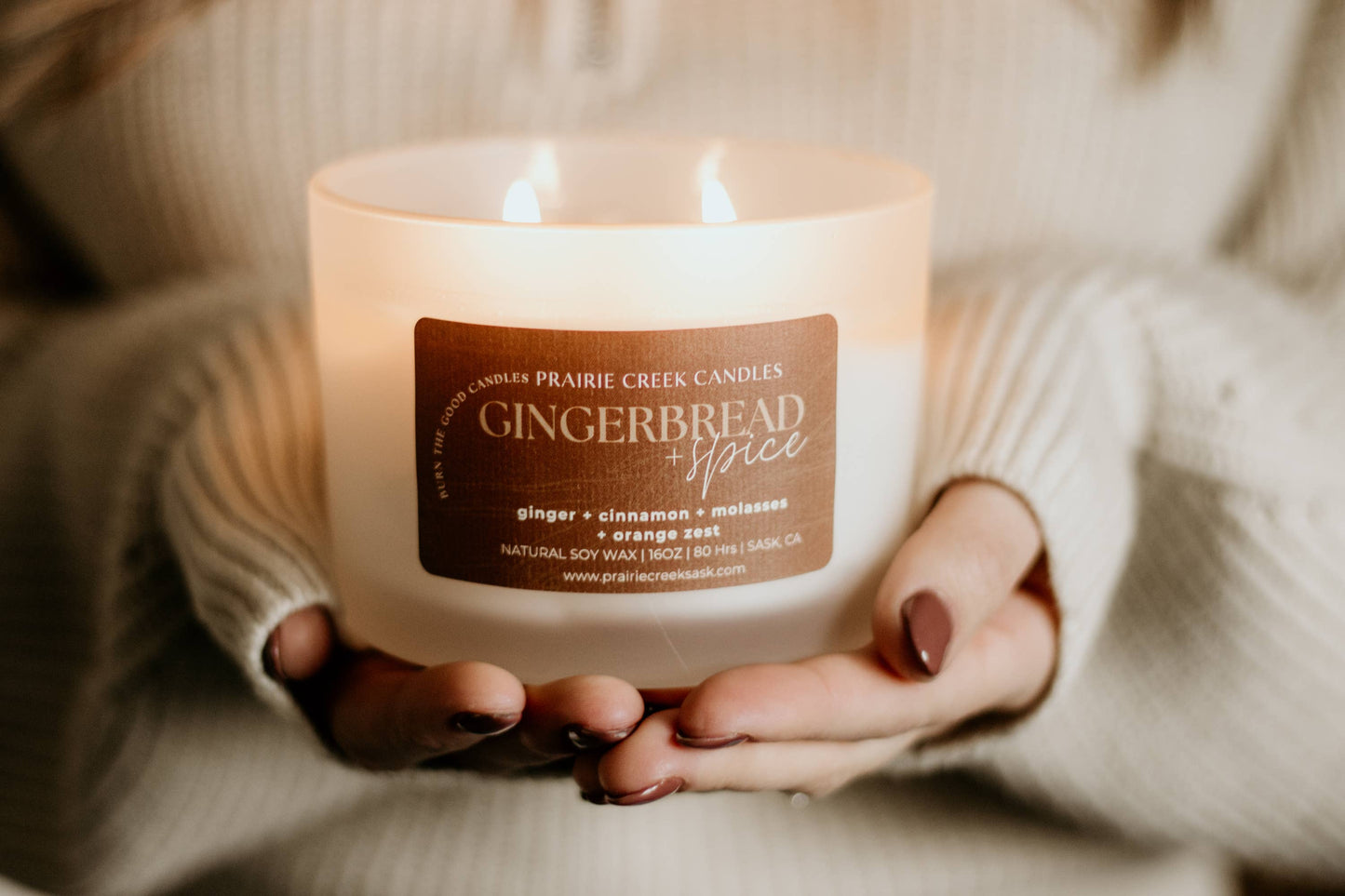 GINGERBREAD & SPICE DOUBLE WICK 16OZ